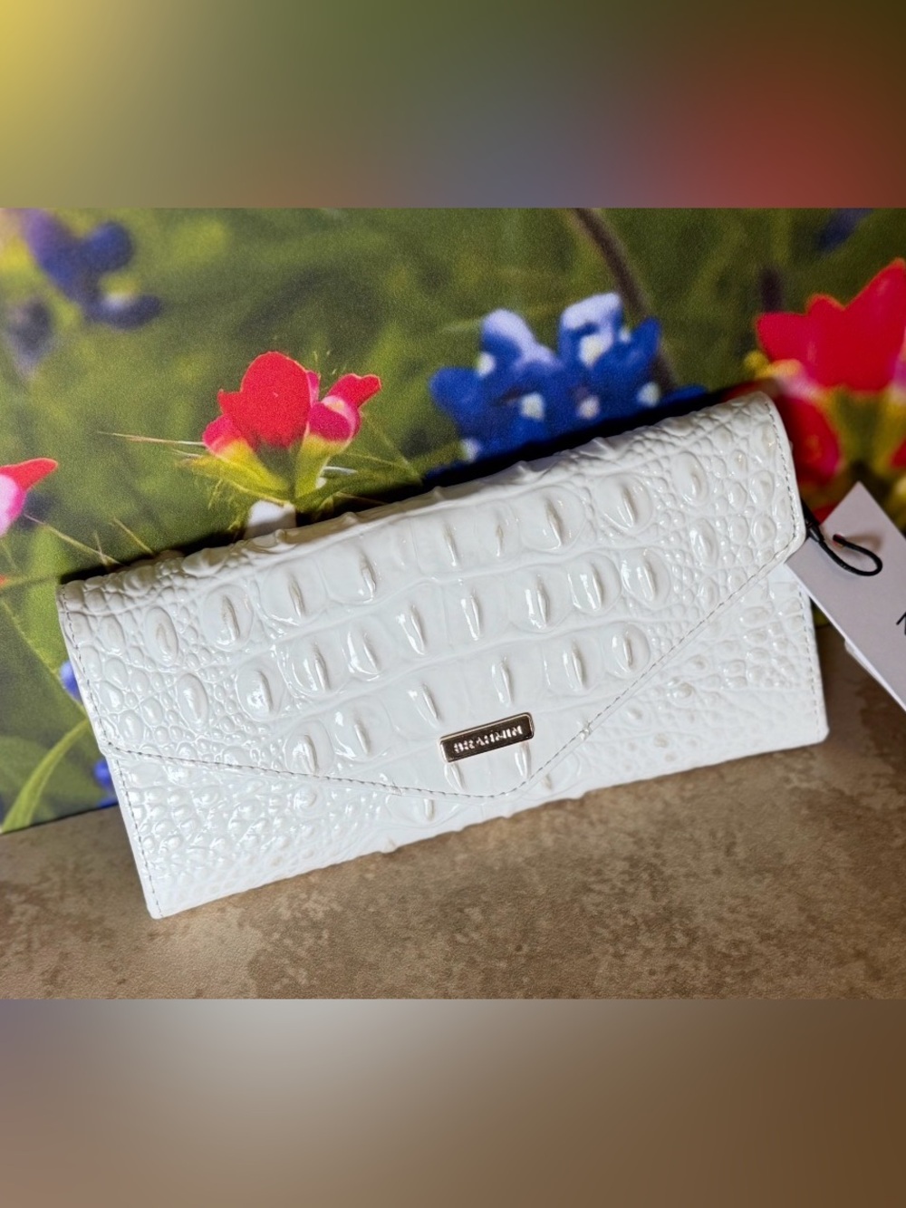 NWT Brahmin SEA SALT White Veronica Wallet price firm - Picture 4 of 10